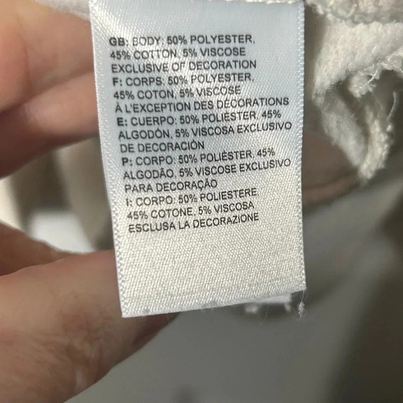 THE NORTH FACE Never Stop Exploring Cropped Hoodie Soft White. Size Large. - Picture 6 of 8